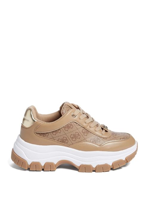 Guess Metallic Quattro G Joggers Beige | GUESS-SN29578