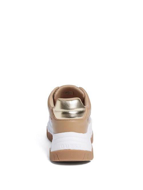 Guess Metallic Quattro G Joggers Beige | GUESS-SN29578