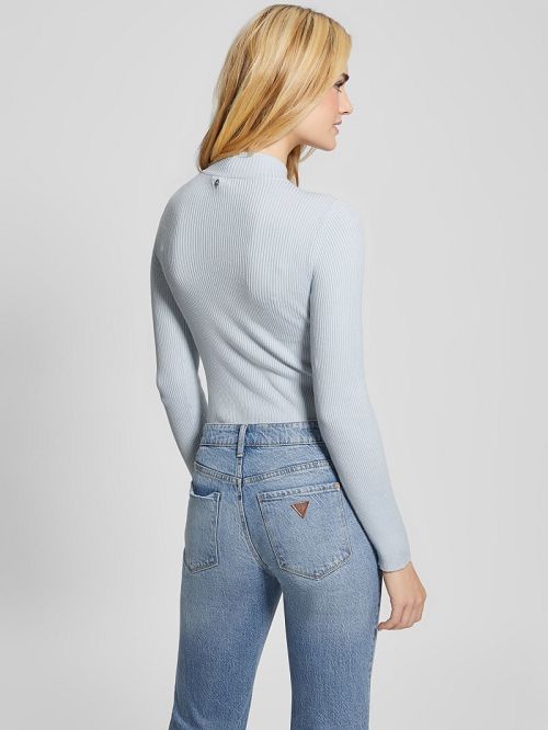 Guess Mia Cut-Out Bodysuit Blauw | GUESS-SN27738