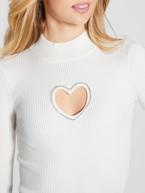 Guess Mia Cut-Out Bodysuit Wit | GUESS-SN27781