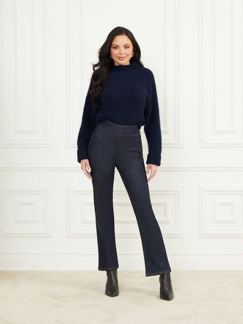 Guess Mia Denim Flare Pant Blauw | GUESS-SN28246