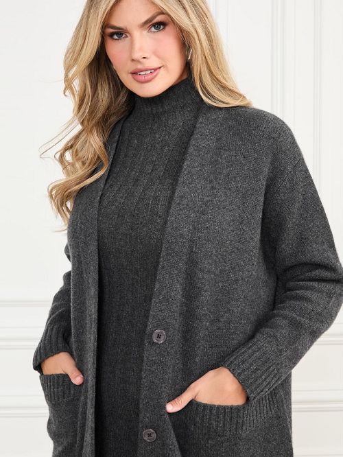 Guess Michaela Cashmere Cardigan Grijs | GUESS-SN28005