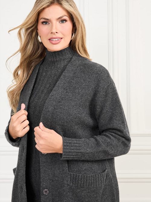 Guess Michaela Cashmere Cardigan Grijs | GUESS-SN28005