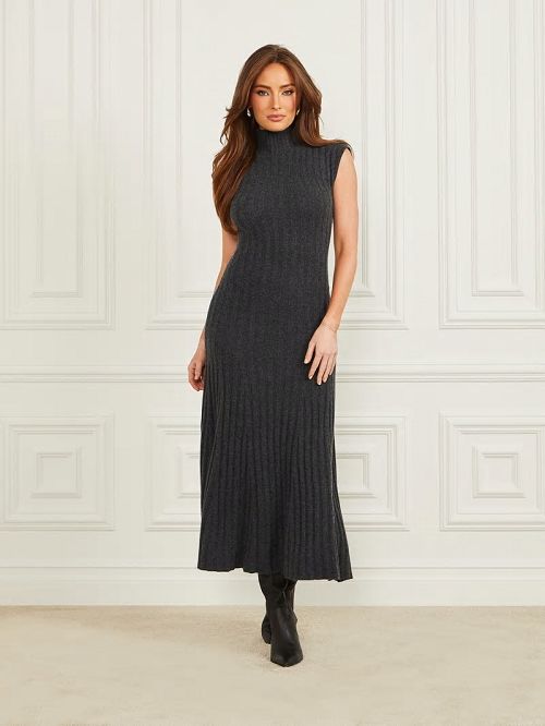 Guess Michaela Cashmere Sweater Dress Grijs | GUESS-SN26985