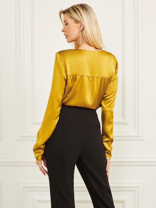 Guess Michelle Bodysuit Geel | GUESS-SN27419