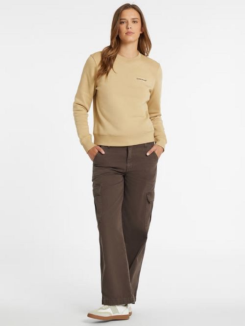 Guess Mini American Tradition Sweatshirt Beige | GUESS-SN28356