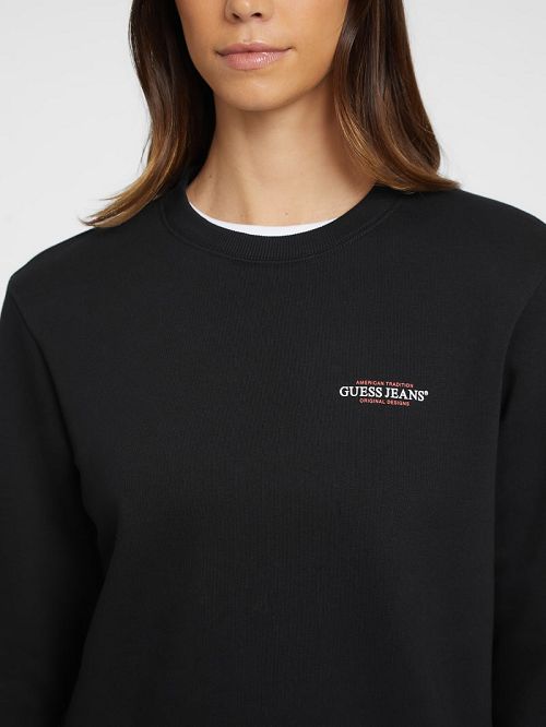 Guess Mini American Tradition Sweatshirt Zwart | GUESS-SN28367