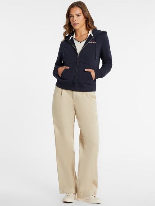 Guess Mini American Tradition Zip-Up Sweatshirt Blauw | GUESS-SN28354