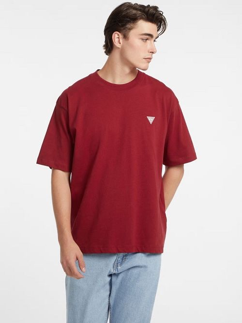 Guess Mini Patch Tee Rood | GUESS-SN30661