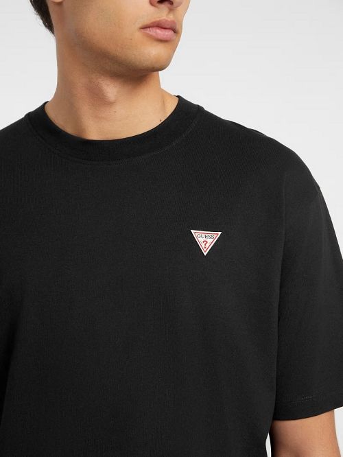Guess Mini Patch Tee Zwart | GUESS-SN30646