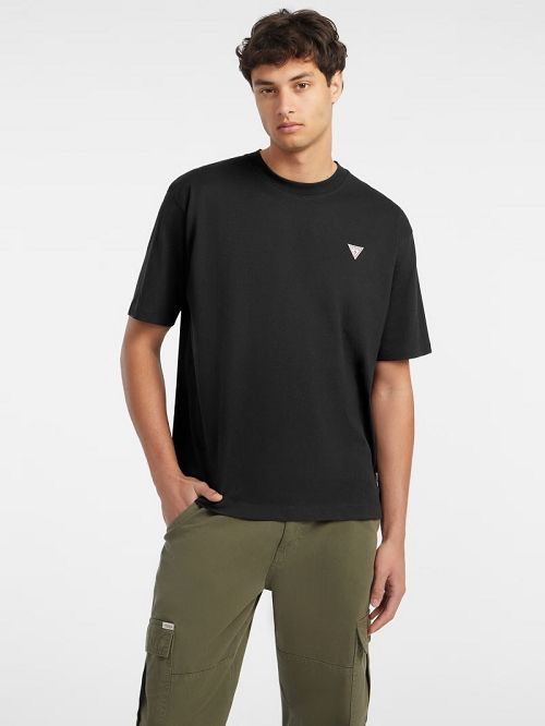 Guess Mini Patch Tee Zwart | GUESS-SN30646