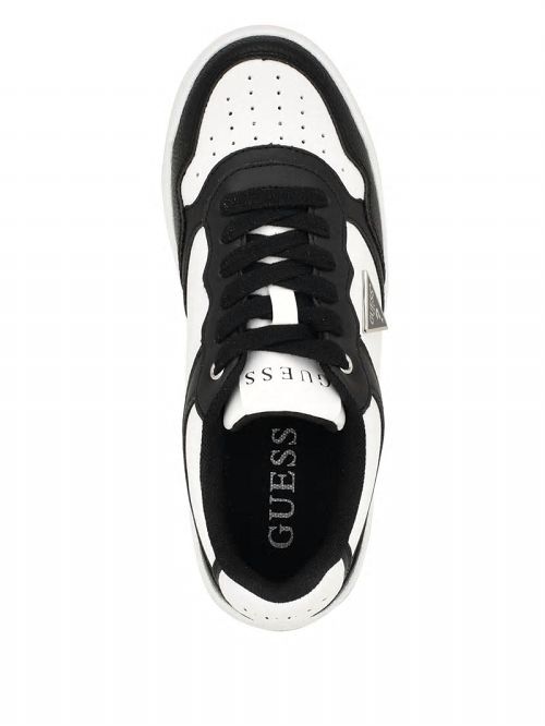 Guess Miram Two-Tone Sneakers Zwart Wit | GUESS-SN29555