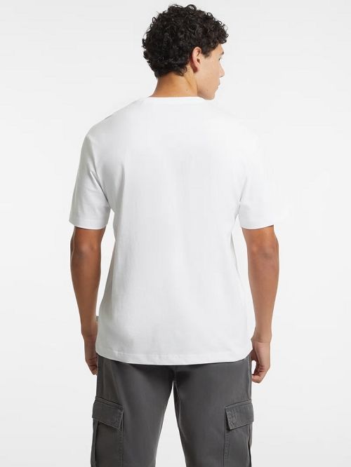 Guess Mixed Chest Logo Tee Wit | GUESS-SN30565