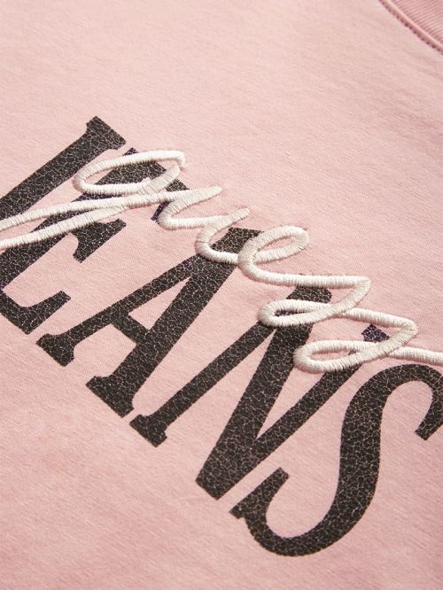 Guess Mixed Logo Tee Roze | GUESS-SN30491