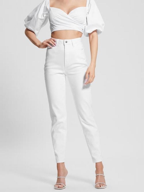 Guess Mom Jeans Wit | GUESS-SN26578