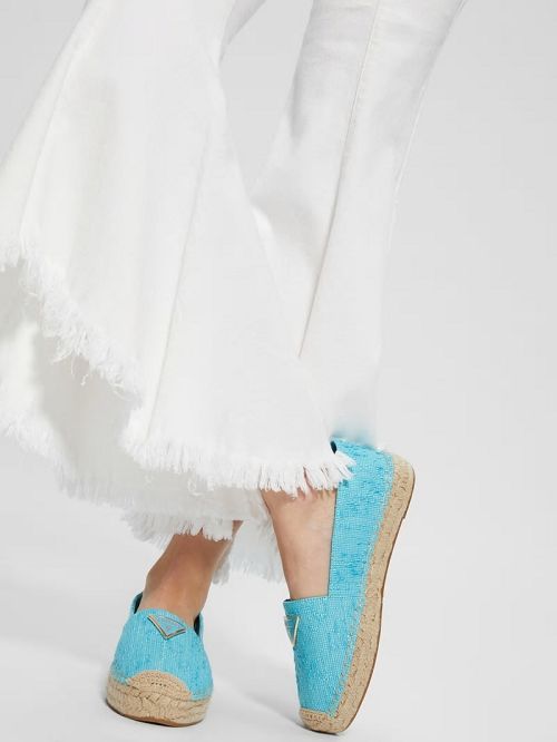 Guess Mones Espadrille Flats Blauw | GUESS-SN29873