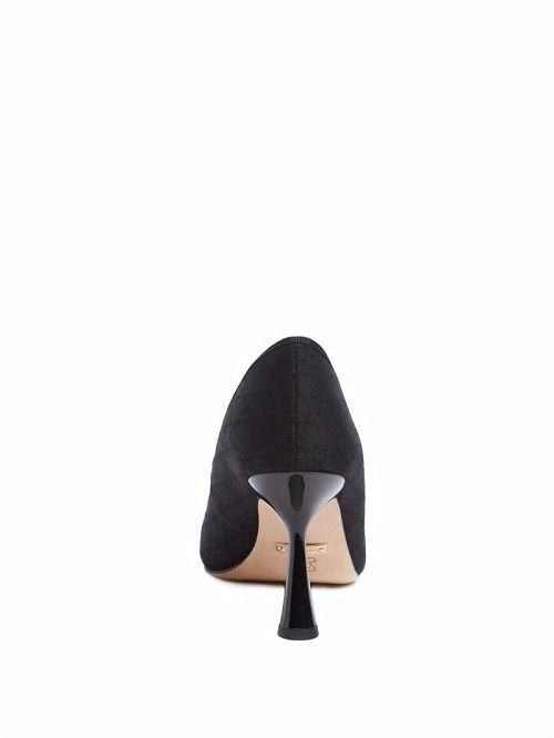 Guess Monogram Court Pump Zwart | GUESS-SN29745