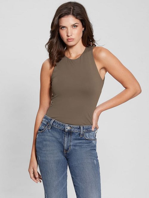 Guess Mora Cutout Tank Top Bruin | GUESS-SN27073