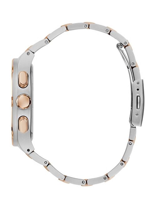 Guess Multi-Tone and Blue Multifunction Watch Zilver | GUESS-SN31607