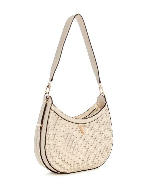 Guess Murielle Woven Hobo Wit | GUESS-SN29171