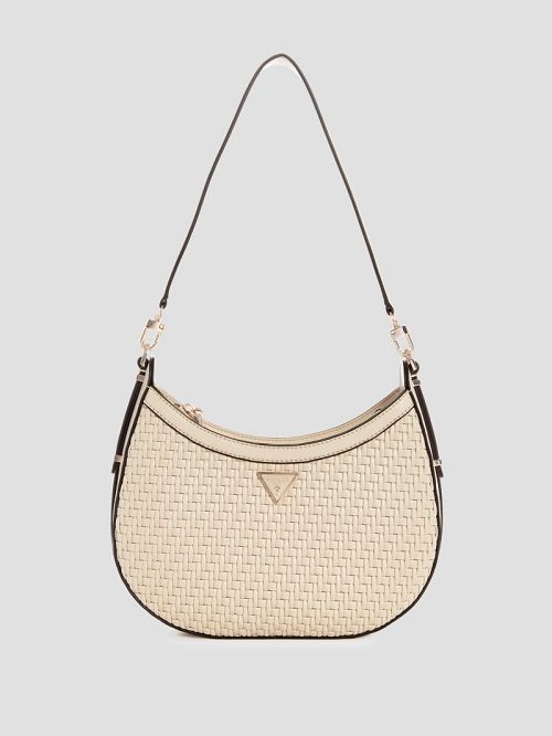 Guess Murielle Woven Hobo Wit | GUESS-SN29171