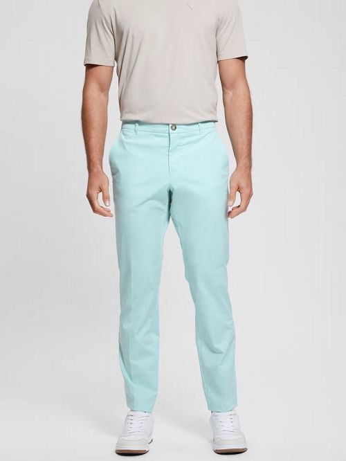 Guess Myron Dress Pants Turquoise | GUESS-SN31397