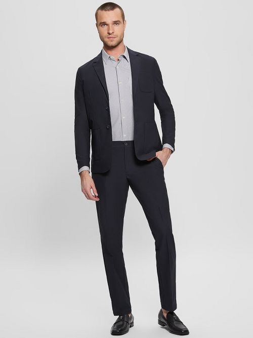 Guess Myron Tech-Stretch Blazer Blauw | GUESS-SN30732