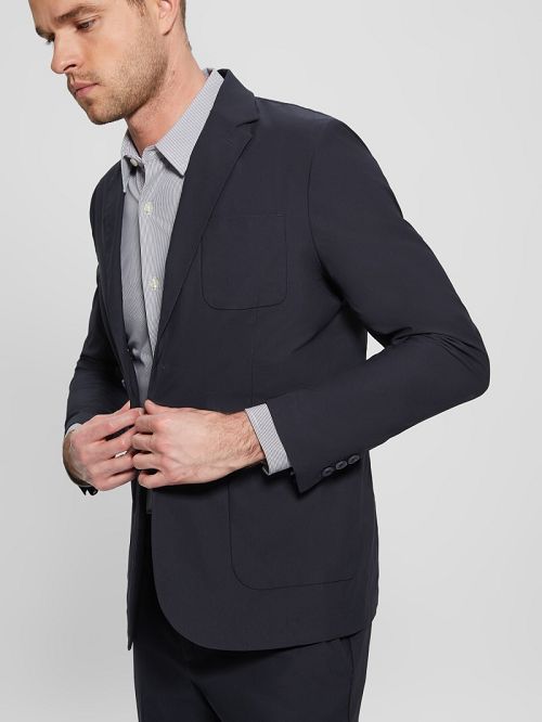 Guess Myron Tech-Stretch Blazer Blauw | GUESS-SN30732