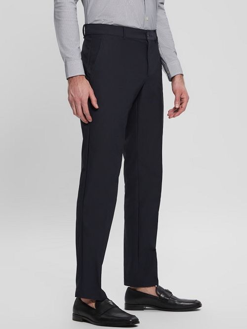 Guess Myron Tech-Stretch Dressy Pants Blauw | GUESS-SN31422