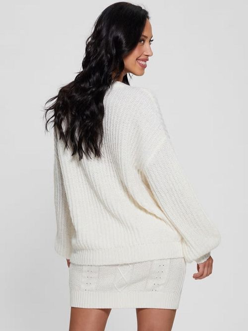 Guess Nara Wool-Blend Sweater Wit | GUESS-SN27746