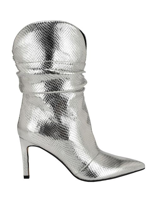 Guess Narissa Faux-Leather Booties Zilver | GUESS-SN29947