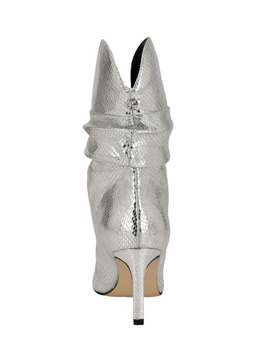 Guess Narissa Faux-Leather Booties Zilver | GUESS-SN29947