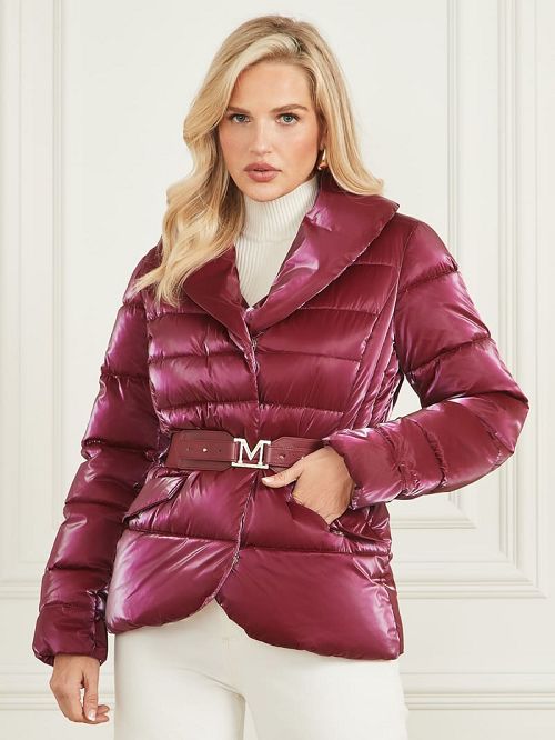Guess Nausicaa Puffer Jacket Paars | GUESS-SN27877