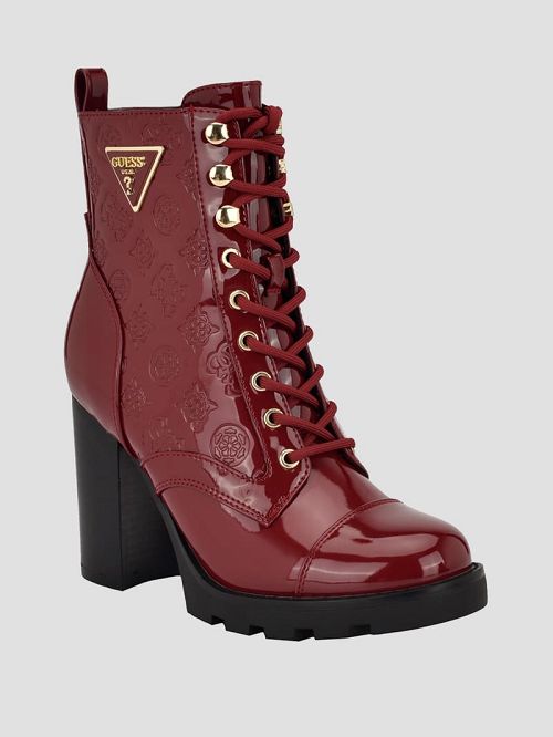 Guess Neady Patent Booties Rood | GUESS-SN29930