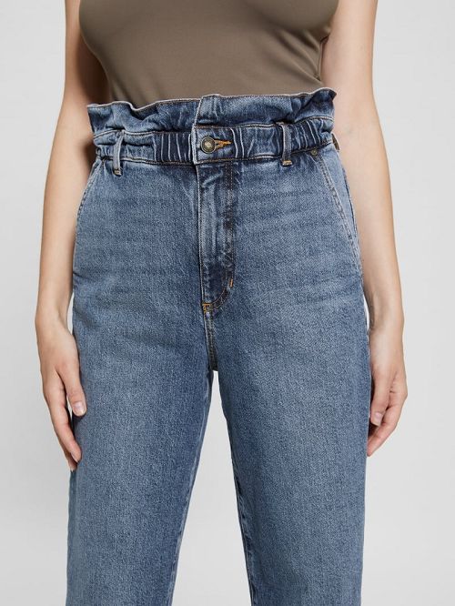Guess Nelli Paperbag Jeans Blauw | GUESS-SN26499