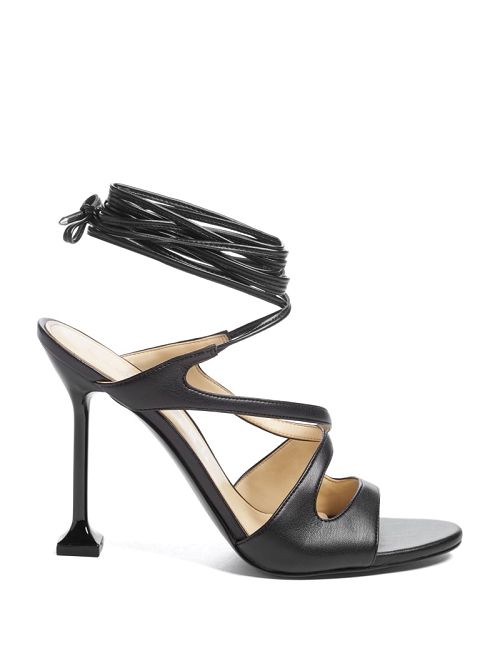 Guess Niko Lace-Up Heels Zwart | GUESS-SN29799