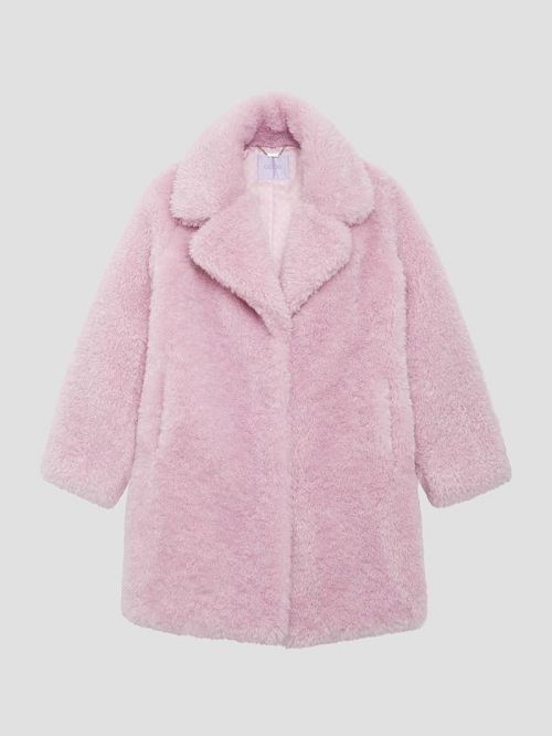 Guess Nives Faux-Fur Coat Paars | GUESS-SN27984