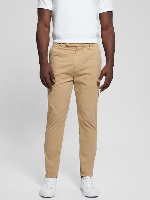 Guess Noah Straight Pants Beige | GUESS-SN31439