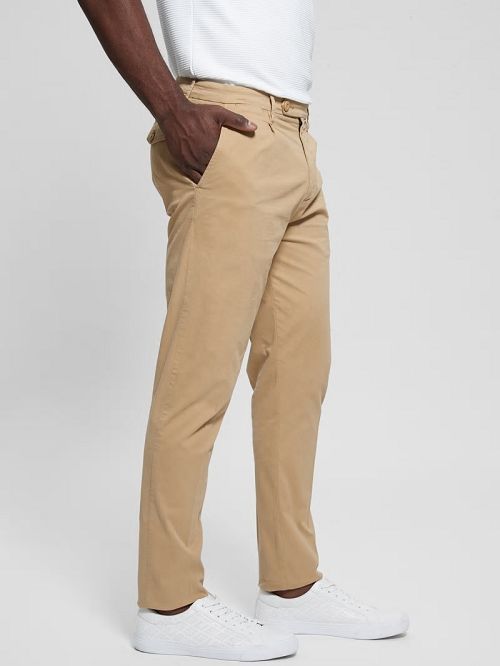 Guess Noah Straight Pants Beige | GUESS-SN31439