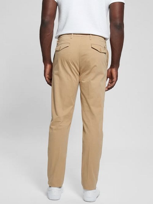Guess Noah Straight Pants Beige | GUESS-SN31439