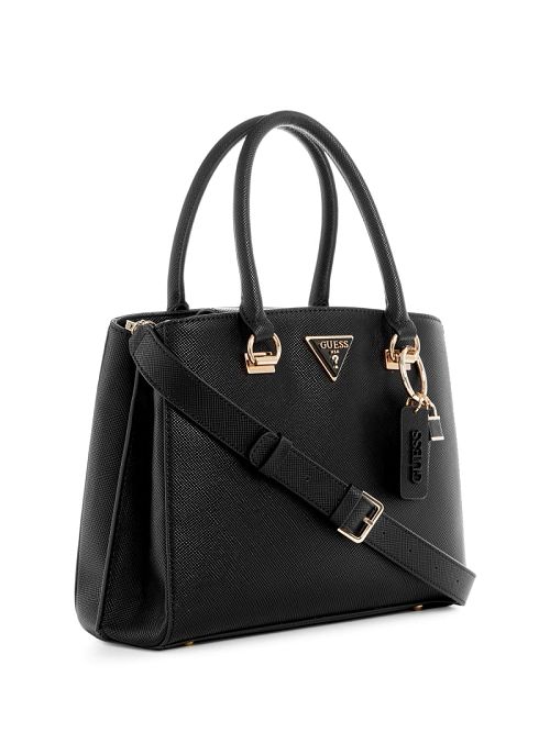 Guess Noelle Girlfriend Satchel Zwart | GUESS-SN29335