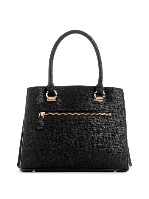 Guess Noelle Girlfriend Satchel Zwart | GUESS-SN29335