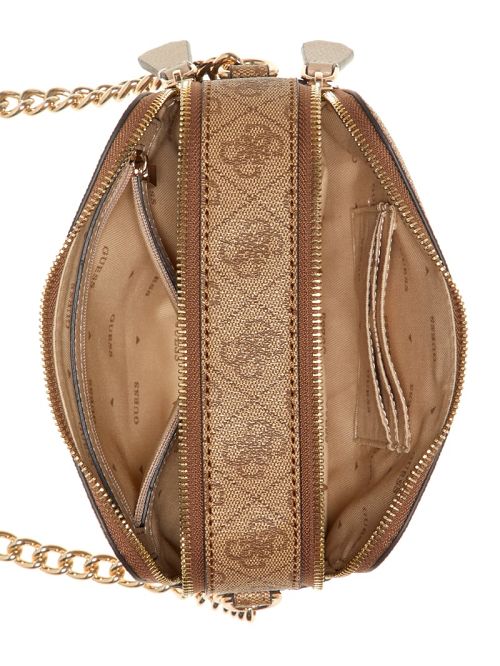 Guess Noelle Quatto G Camera Crossbody Bruin | GUESS-SN28990