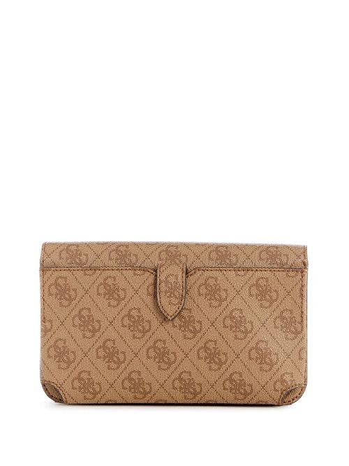 Guess Noelle Quattro G Crossbody Organizer Wallet Bruin | GUESS-SN29478