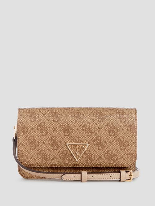 Guess Noelle Quattro G Crossbody Organizer Wallet Bruin | GUESS-SN29478