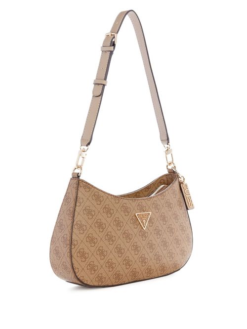 Guess Noelle Quattro G Shoulder Bag Bruin | GUESS-SN29178