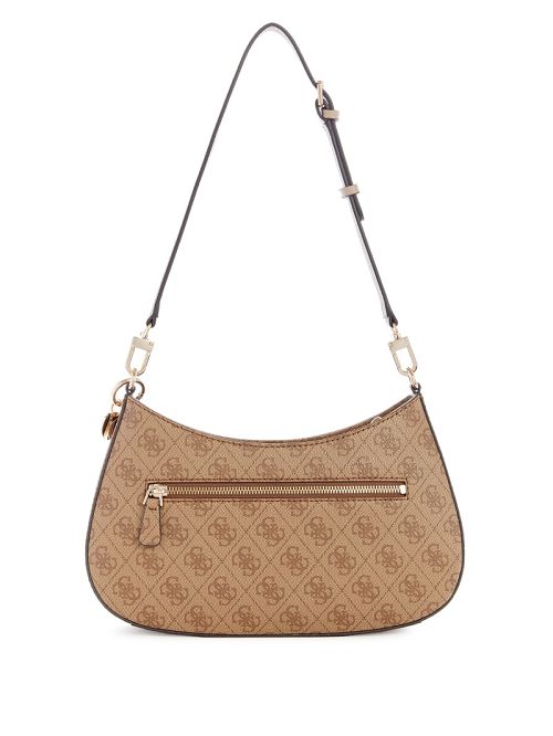 Guess Noelle Quattro G Shoulder Bag Bruin | GUESS-SN29178