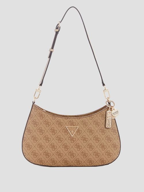 Guess Noelle Quattro G Shoulder Bag Bruin | GUESS-SN29178