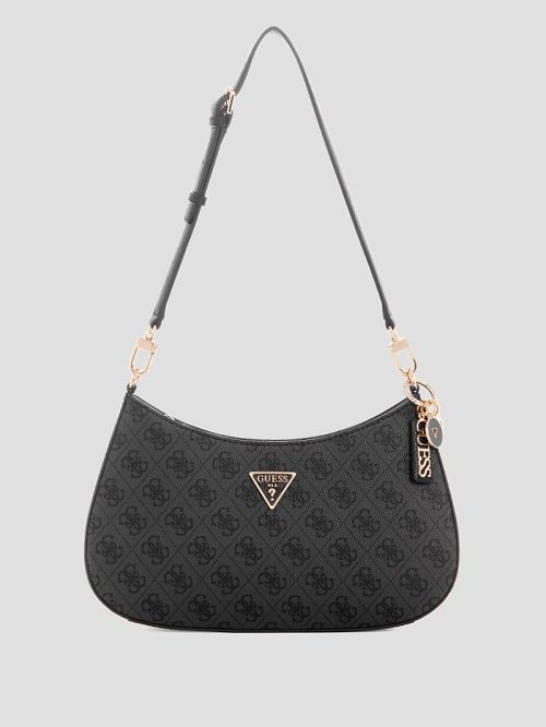 Guess Noelle Quattro G Shoulder Bag Zwart | GUESS-SN29126