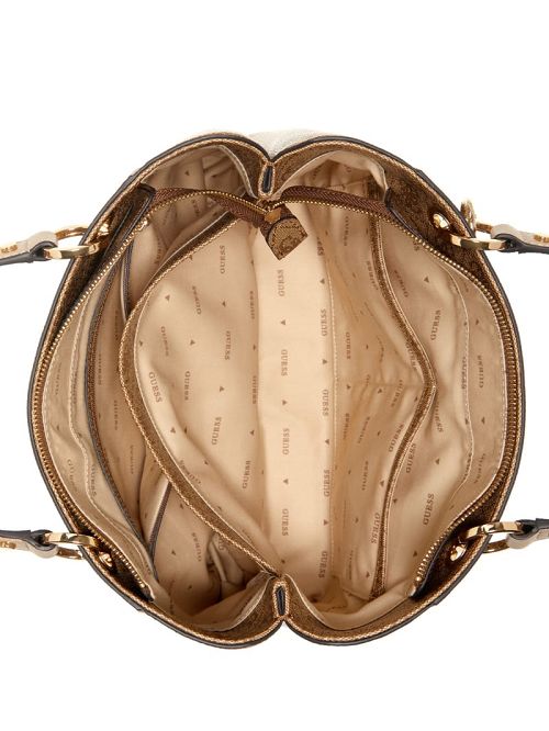 Guess Noelle Quattro G Small Noel Tote Bruin | GUESS-SN29455